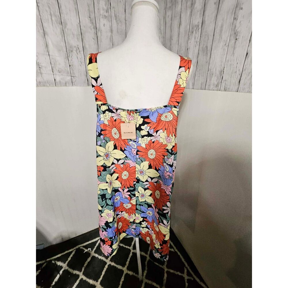 BloomChic NWT Floral Overall Pinafore Dress Size 22-24 Adjustable Strap - Picture 4 of 6